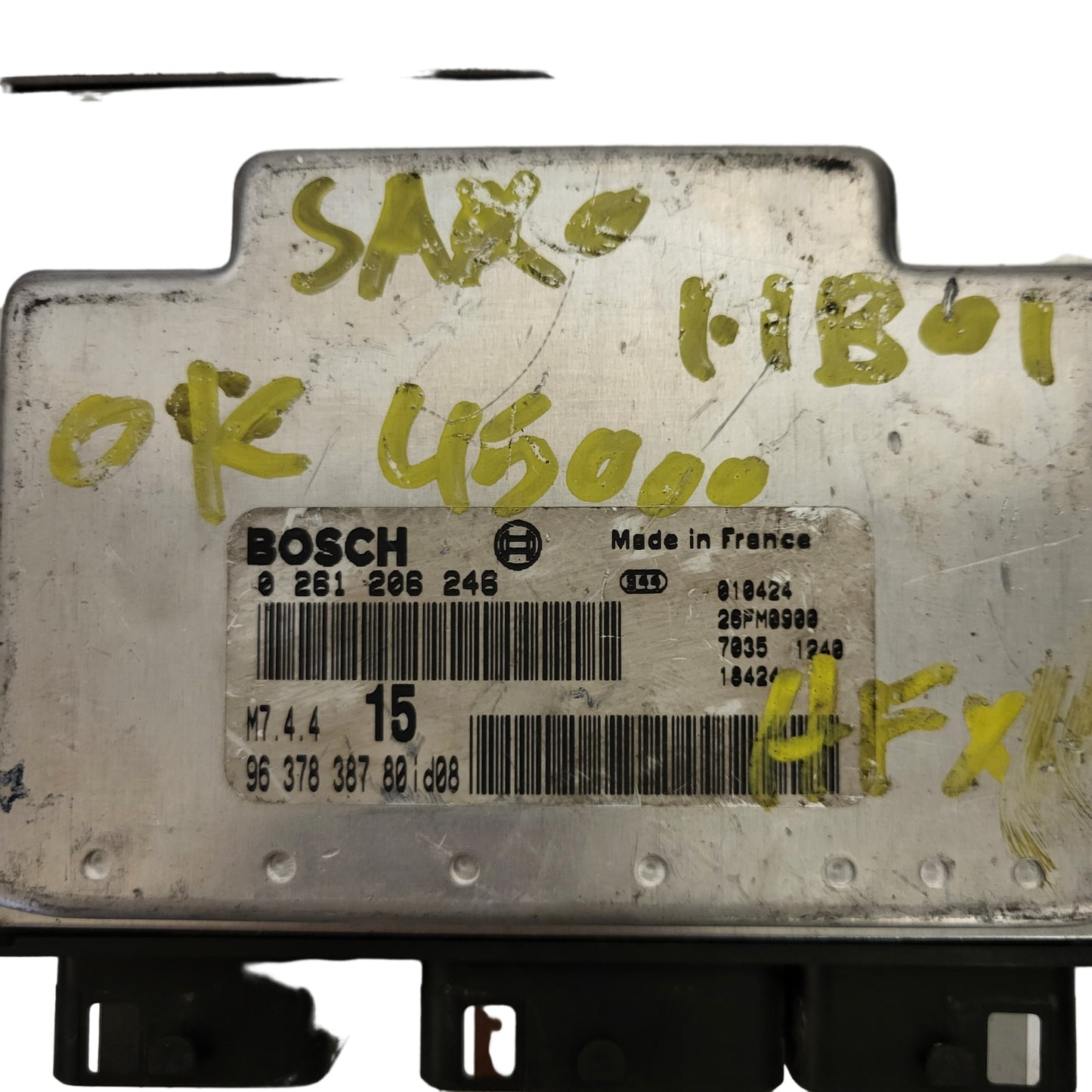 Peugeot Citroen ECU / 0261206246 / M7.4.4 / 9637838780 / BOSCH