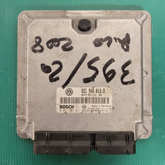 VOLKSWAGEN ECU / 03C906013B / 0261S01011 / 03C906013 / MED7.5.11 / BOSCH