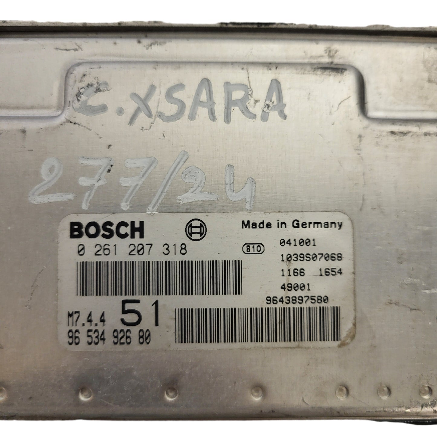 Citroex XSARA ECU / 0261207318 / 9653492680 / M7.4.4 / BOSCH