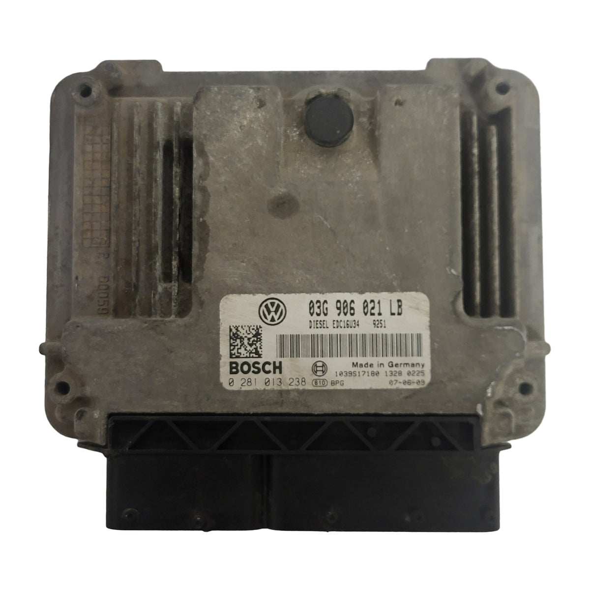 SKODA OCTAVIA ECU / 03G906021LB / 0281013238 / 03G906021 / EDC16U34 / BOSCH - D25-09 - 1