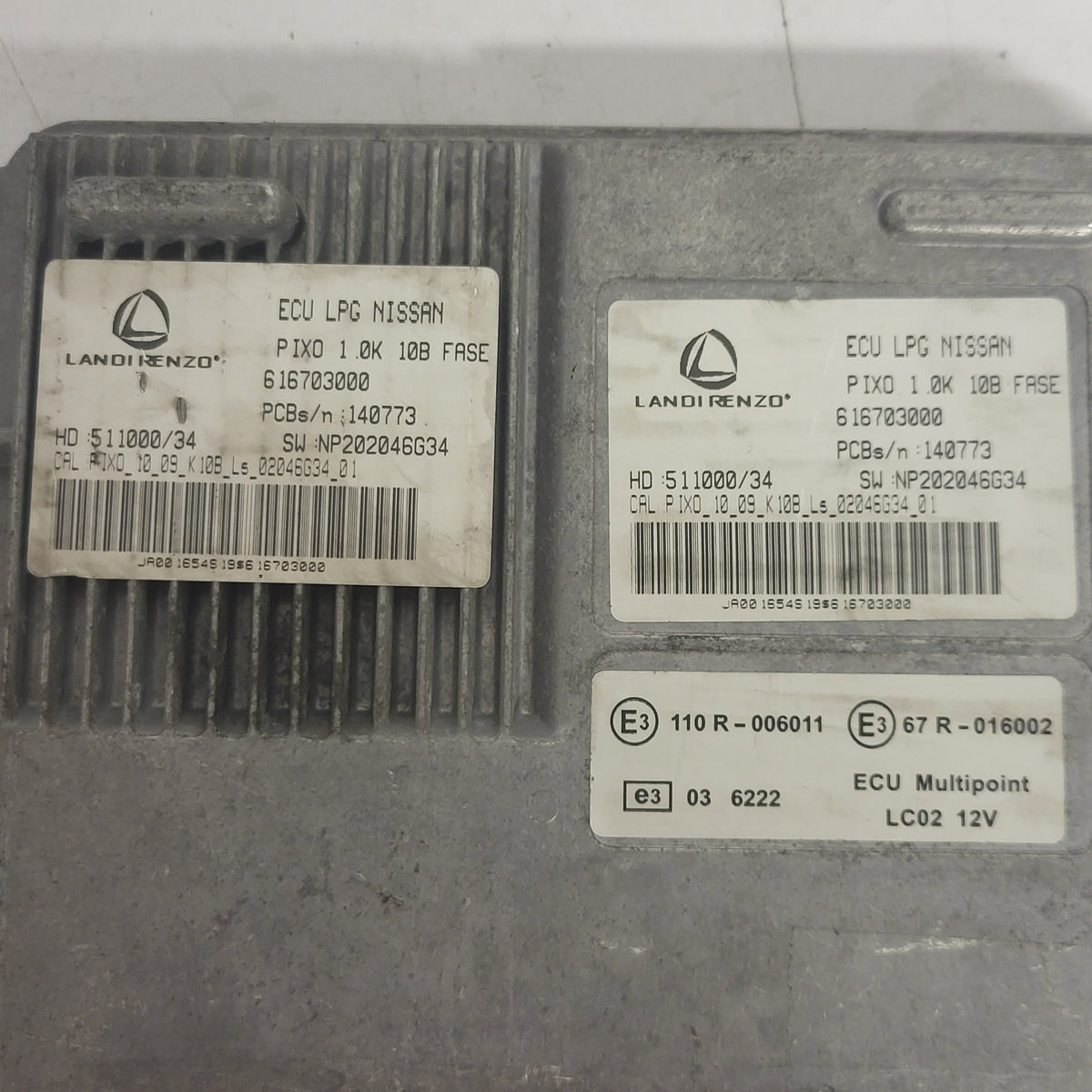 NISSAN PIXO LPG ECU 1.0 / 616703000 / NP202046G34 / 511000/34 / LANDI RENZO - D25-12 - 2
