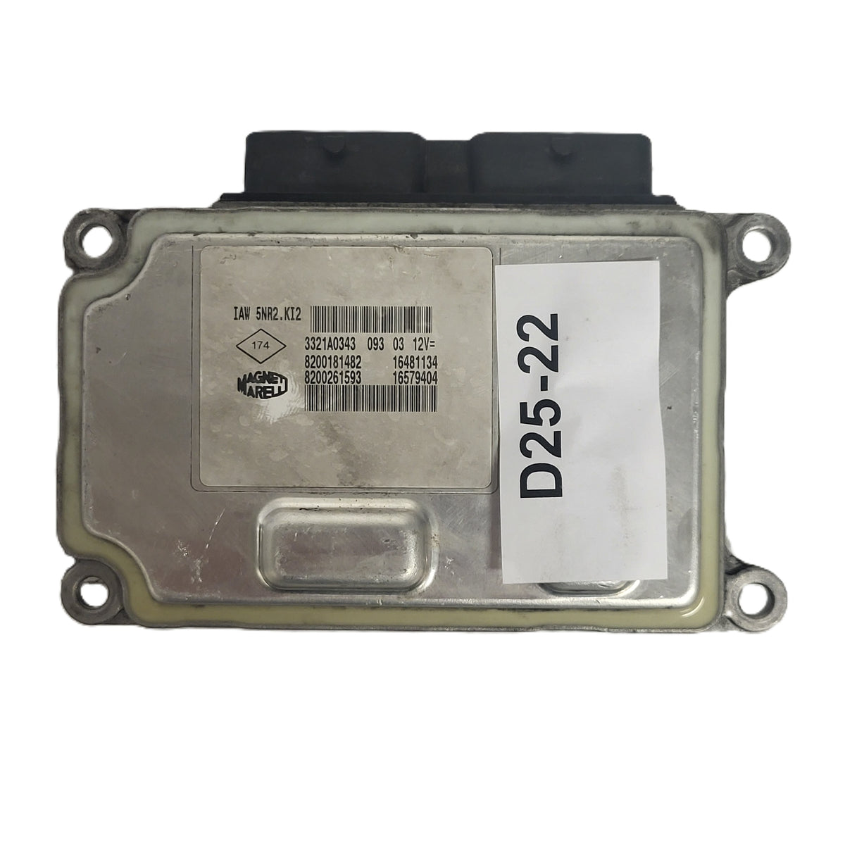 RENAULT KANGOO 1.2 ECU / IAW 5NR2.KI2 / 8200181482 / 8200261593 MAGNETI MARELLI - D25-22 - 1