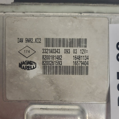 RENAULT KANGOO 1.2 ECU / IAW 5NR2.KI2 / 8200181482 / 8200261593 MAGNETI MARELLI - D25-22 - 2