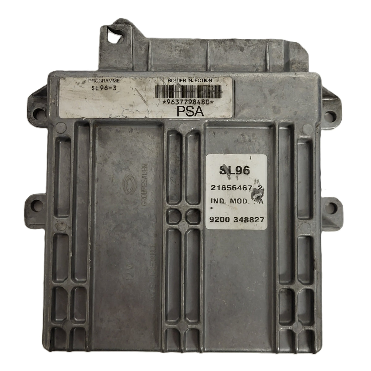 PEUGEOT 406 ECU / SL96-3 / 21656467-2 / 9637798480 / - D26-01 - 1