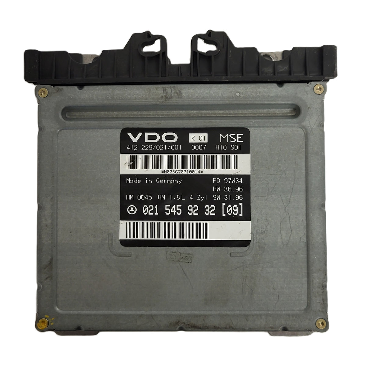 MERCEDES BENZ C W202 ECU / 0215459232 / 021545923209 / 412 229/021/001 - D26-03 - 1