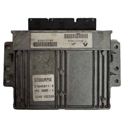 RENAULT ECU / S2000RPM / 8200127789 / 8200102560 / 21645811-8 / SAGEM - D26-13 - 1