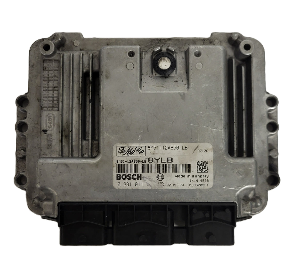 FORD FOCUS ECU / 8M51-12A650-LB / 0281011701 / 8YLB / DZL7C / BOSCH - D26-14 - 1