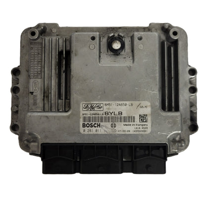 FORD FOCUS ECU / 8M51-12A650-LB / 0281011701 / 8YLB / DZL7C / BOSCH - D26-14 - 1