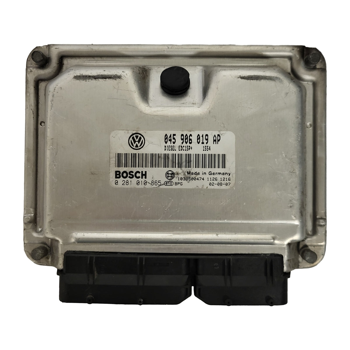 VW GOLF POLO ECU / 045906019AP / 0281010865 / EDC15P+ / BOSCH - D26-19 - 1