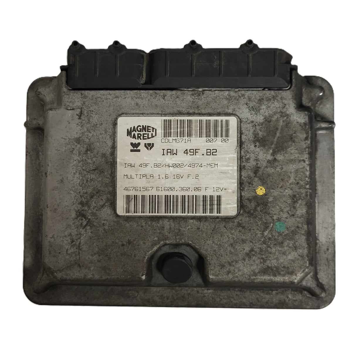 FIAT MULTIPLA ECU / 46761567 / IAW 49F.82 / HW002 / 61600.360.06 MAGNETI MARELLI - D27-02 - 1