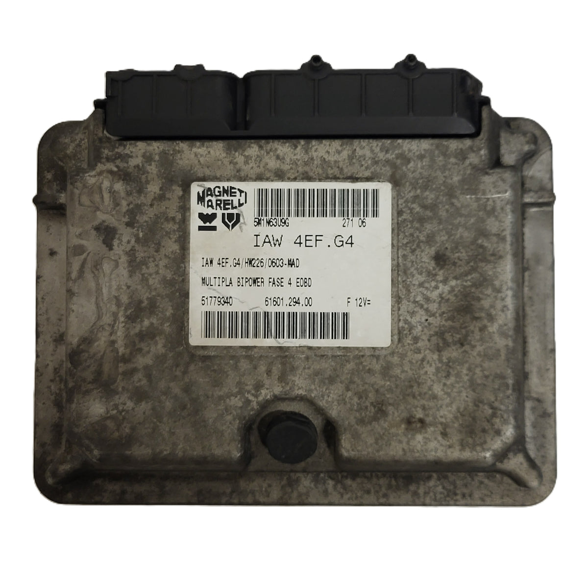 FIAT MULTIPLA BIPOWER ECU / IAW 4EF.G4 / HW226 / 51779340 / 61601.294.00 - D27-09 - 1