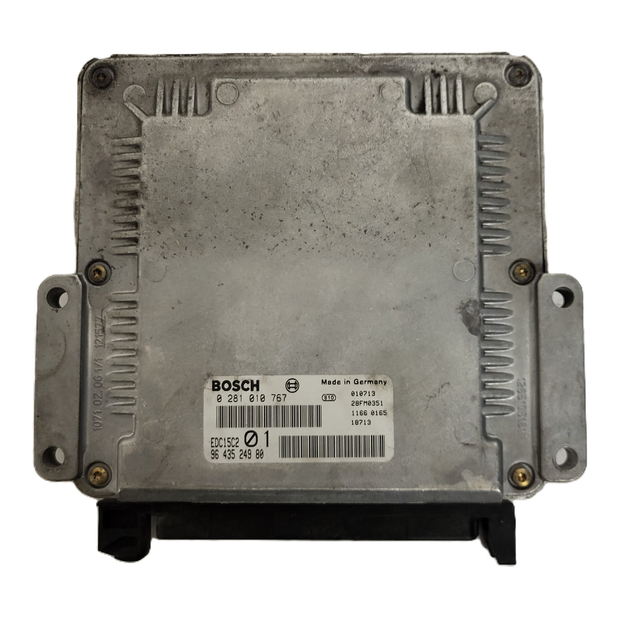 PEUGEOT 206 ECU / 0281010767 / 9643524980 / 96 435 249 80 / EDC15C2 / BOSCH - D27-22 - 1