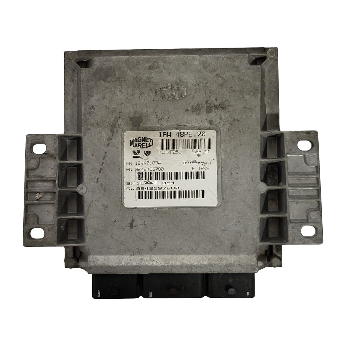 PEUGEOT 206 ECU / IAW 48P2.70 / 9642597680 / 9642423780 / MAGNETI MARELLI - D28-01 - 1