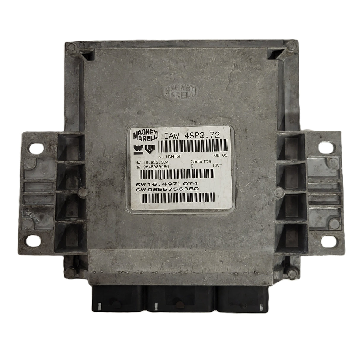 PEUGEOT CITROEN ECU / IAW 48P2.72 / SW 9655756380 / HW 9645989480 - D28-02 - 1