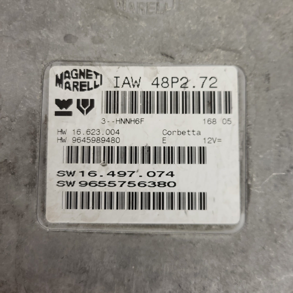 PEUGEOT CITROEN ECU / IAW 48P2.72 / SW 9655756380 / HW 9645989480 - D28-02 - 2