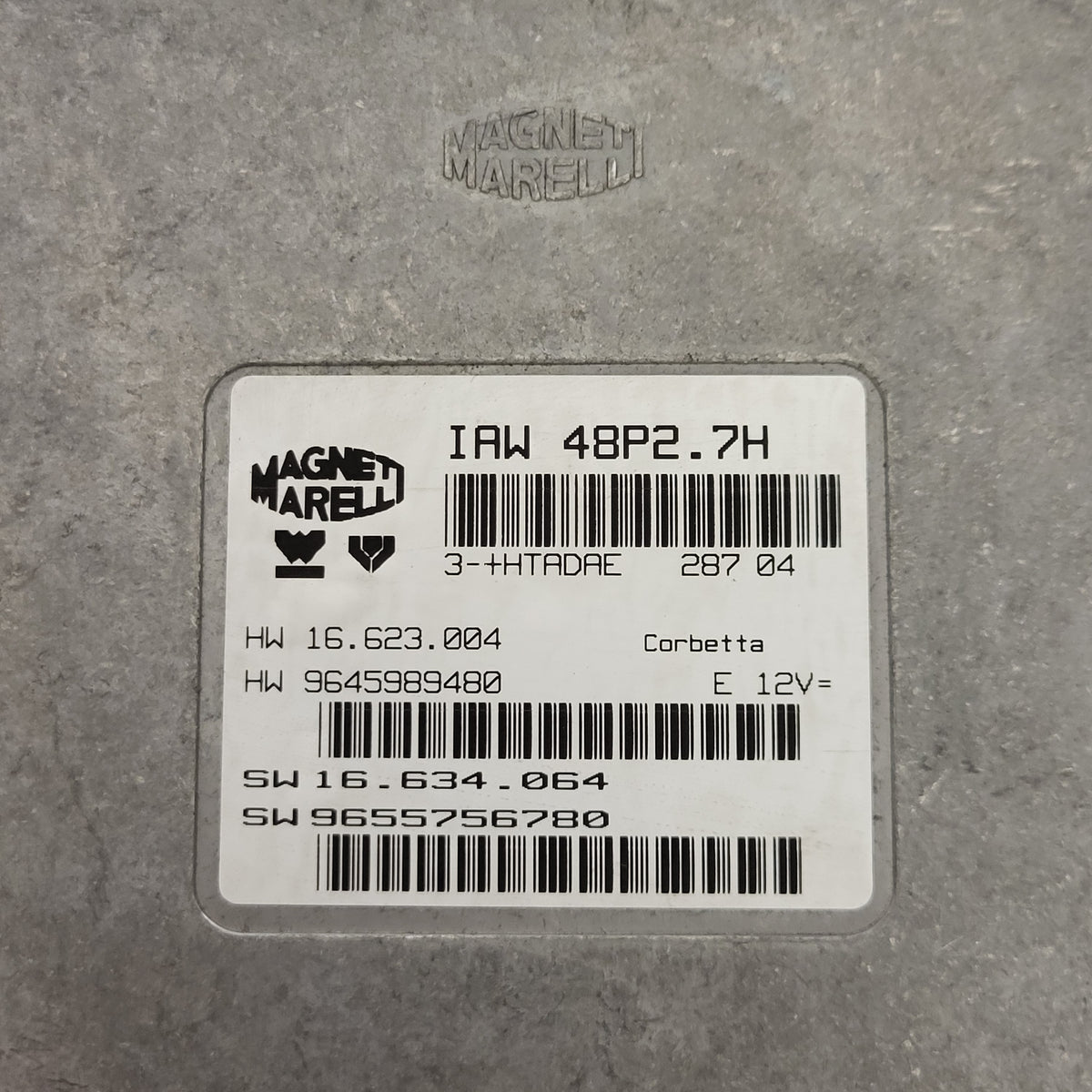 PEUGEOT CITROEN ECU / IAW 48P2.7H / SW 9655756780 / HW 9645989480 - D28-03 - 2