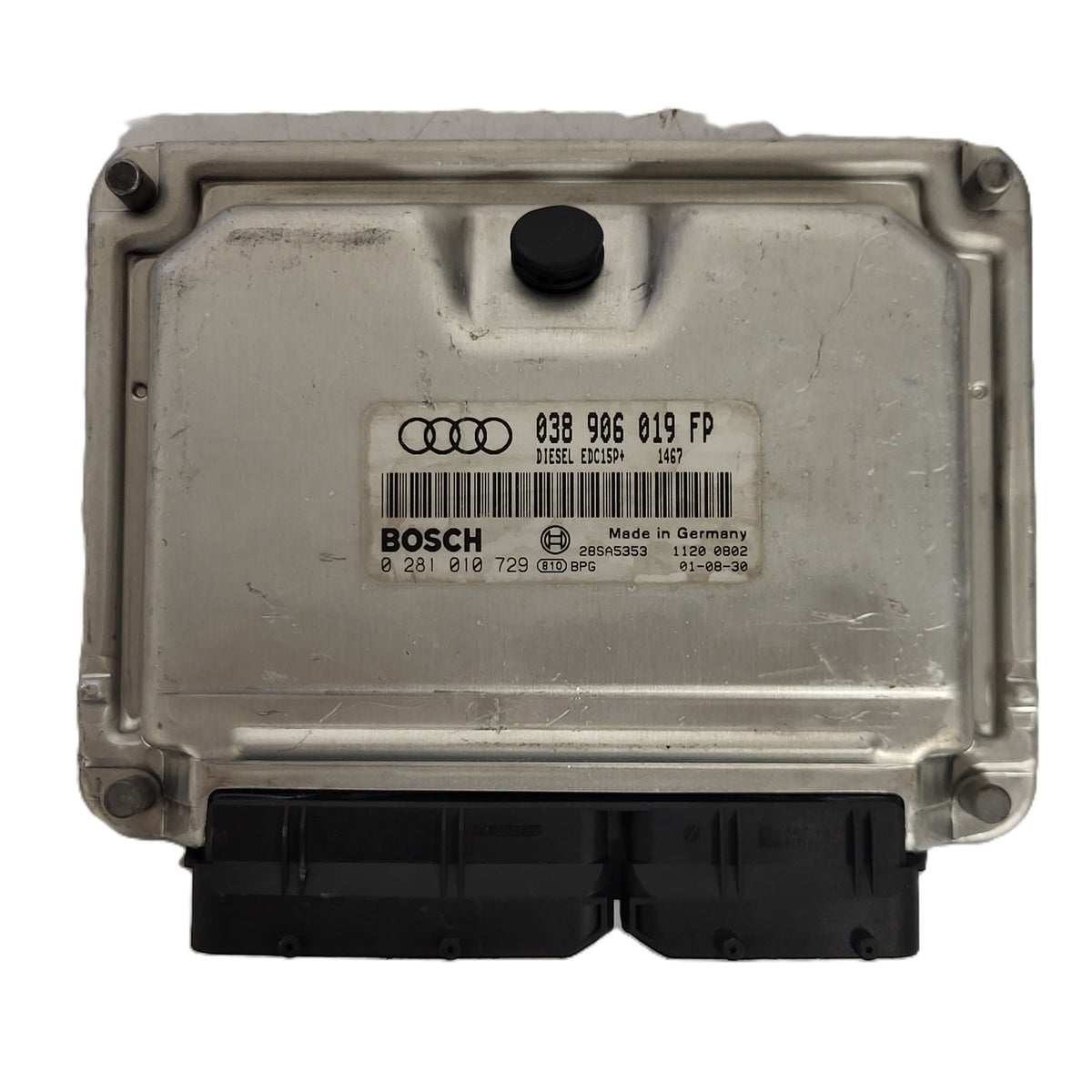 VW AUDI ECU / 038906019FP / 0281010729 / EDC15P+ / BOSCH - D28-12 - 1