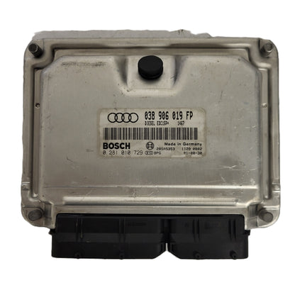 VW AUDI ECU / 038906019FP / 0281010729 / EDC15P+ / BOSCH - D28-12 - 1