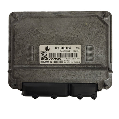 VW SEAT ŠKODA ECU / 03E906023 / 5WP40500 04 / SIMOS 9.1 / SIEMENS - D28-17 - 1