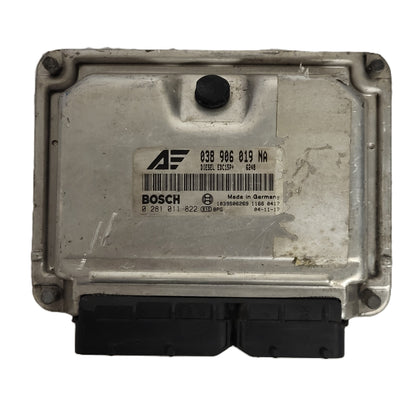VW SHARAN ECU / 038906019NA / 0281011822 / EDC15P+ / BOSCH - D28-18 - 1