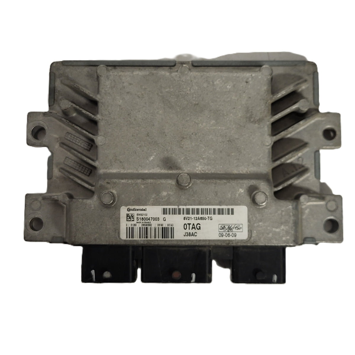 FORD FIESTA ECU / 8V21-12A650-TG / S180047003 G / S180047003G / EMS2102 0TAG - D28-20 - 1