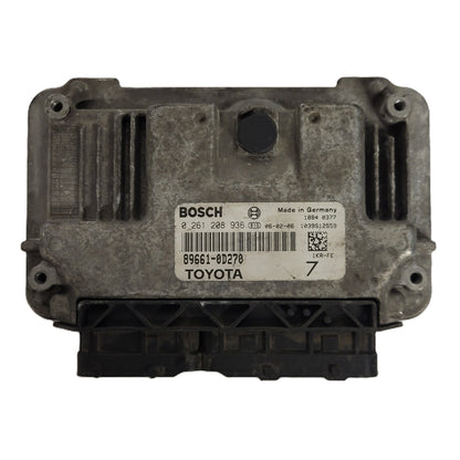 TOYOTA YARIS 1KR-FE ECU / 0261208936 / 89661-0D270 / 0 261 208 936 / BOSCH - D28-23 - 1