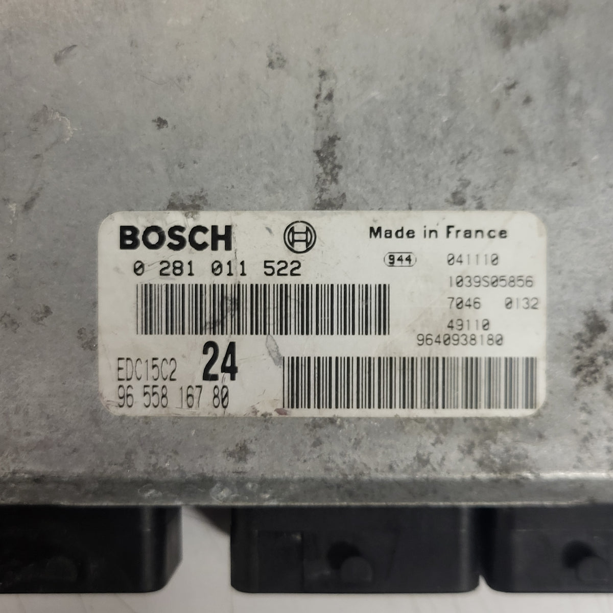 Fiat Ulisse 807 C8 ECU / 0281011522 / 9655816780 / 9640938180 / EDC15C2 / BOSCH - D29-01 - 2