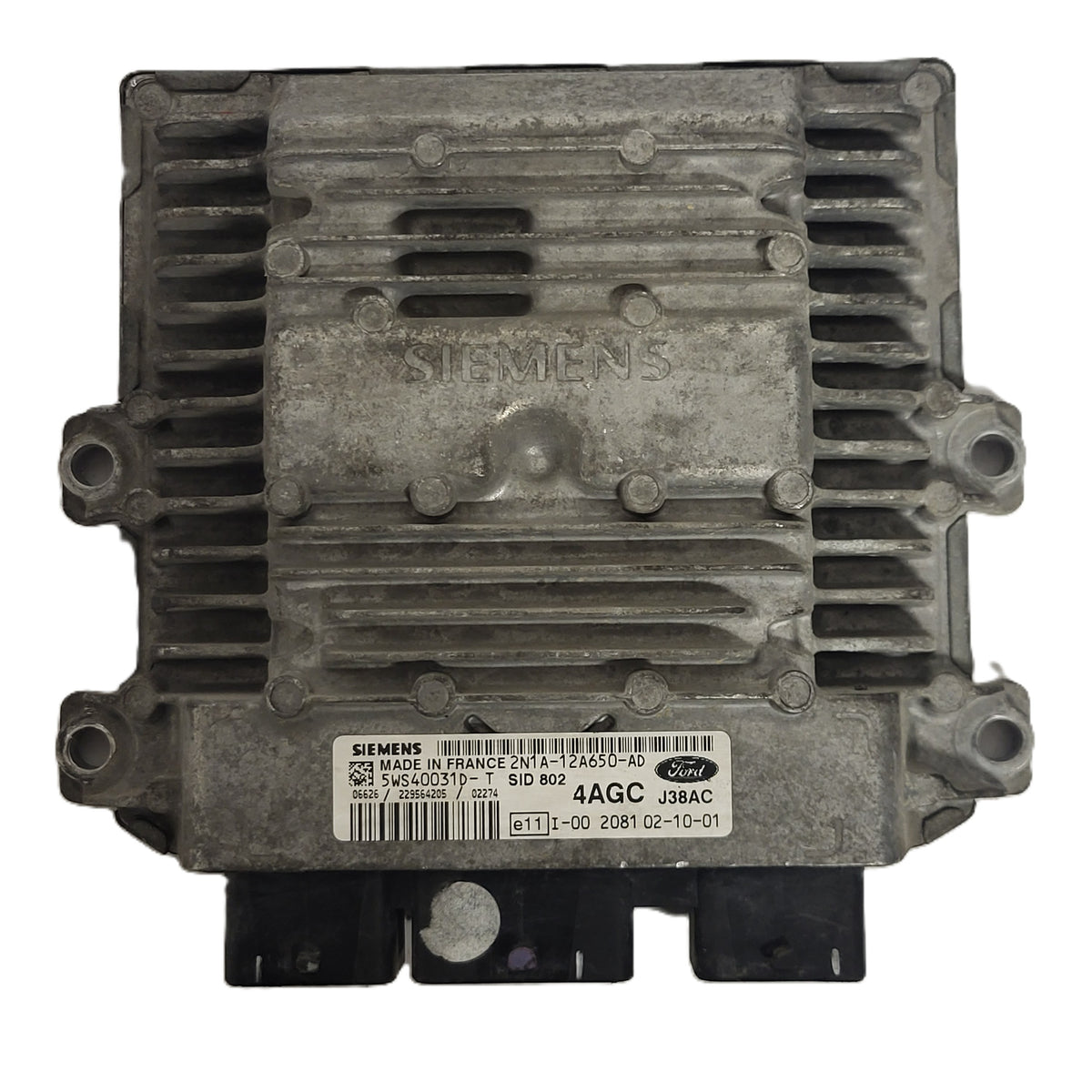 FORD FUSION ECU / 2N1A-12A650-AD / 5WS40031D-T / SID802 / J38AC / 4AGC - D29-03 - 1