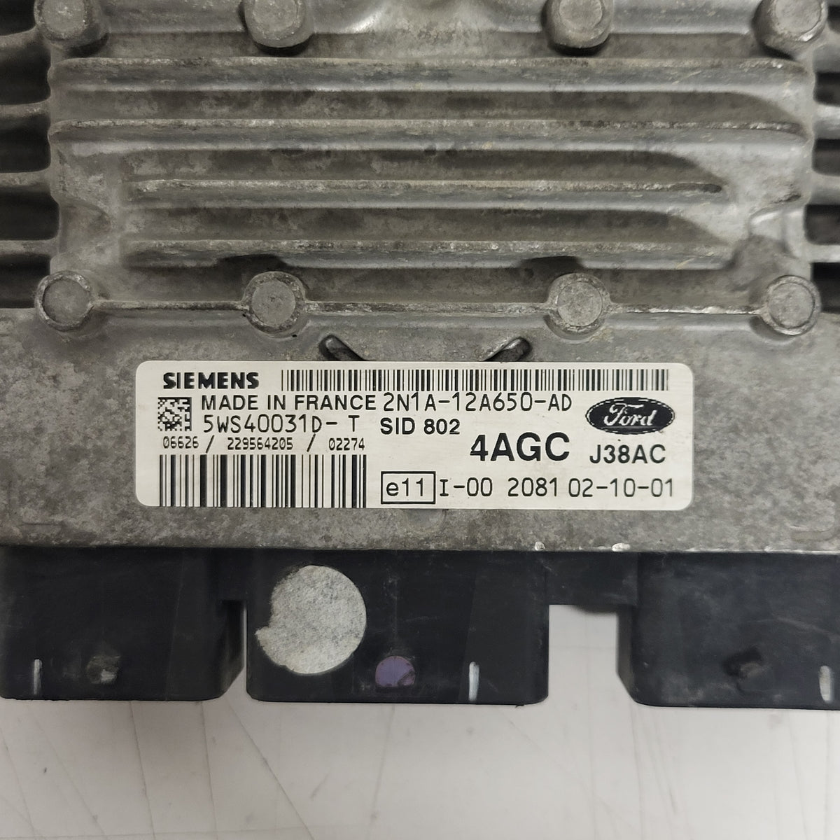 FORD FUSION ECU / 2N1A-12A650-AD / 5WS40031D-T / SID802 / J38AC / 4AGC - D29-03 - 2