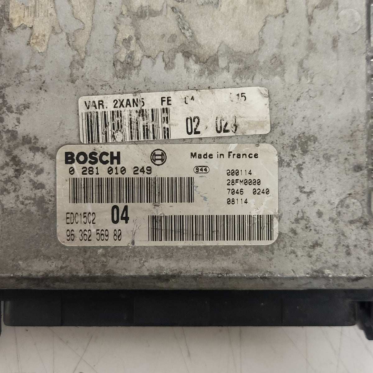 Peugeot Citroen ECU / 0281010249 / 9636256980 / EDC15C2 / BOSCH - D29-04 - 2