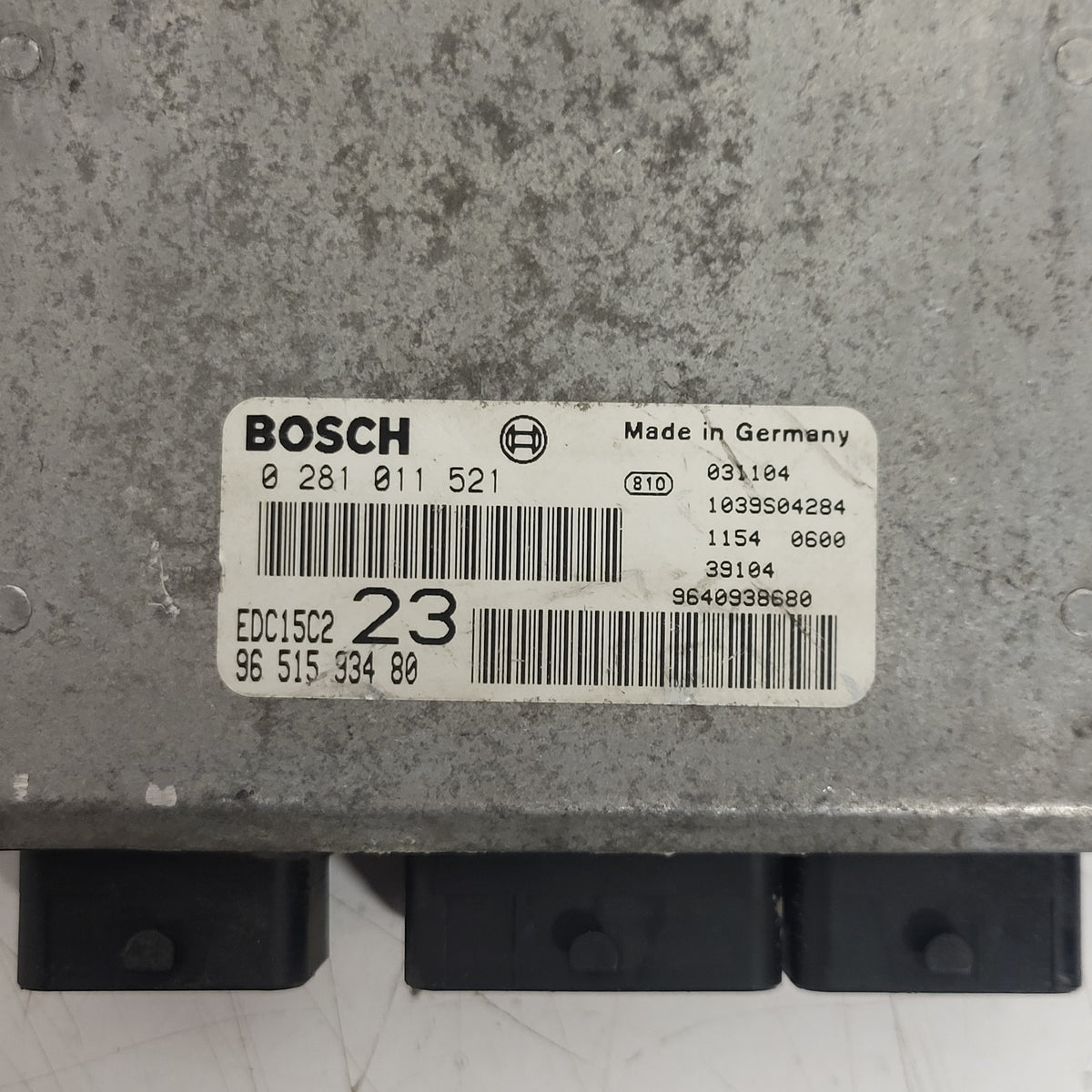 Citroen Xsara ECU / 0281011521 / 9651593480 / 9640938680 / BOSCH - D29-05 - 2