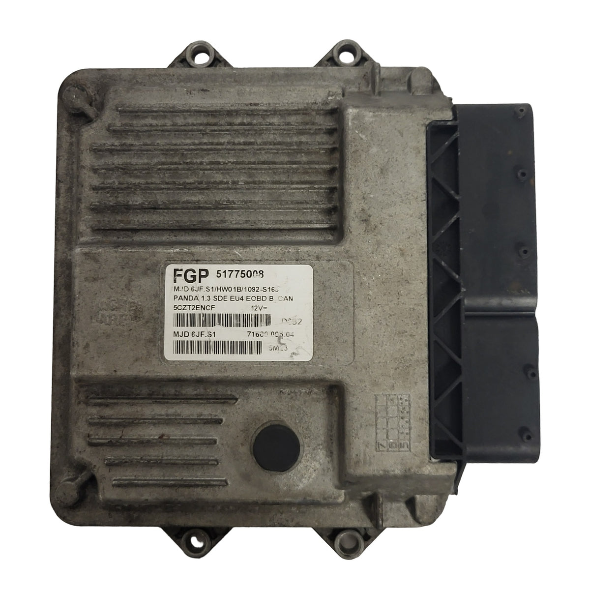 FIAT PANDA ECU / 51775008 / MJD 6JF.S1 / HW01B / 71600.005.04 / MAGNETI MARELLI - D29-14 - 1