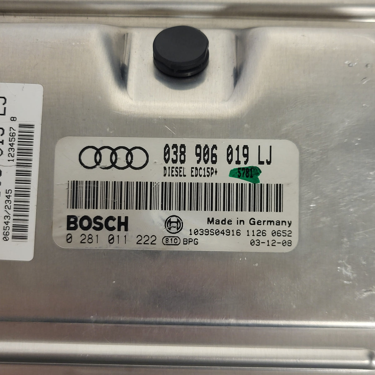 AUDI A4 ECU / 038906019LJ / 0281011222 / EDC15P+ / BOSCH - D29-22 - 2