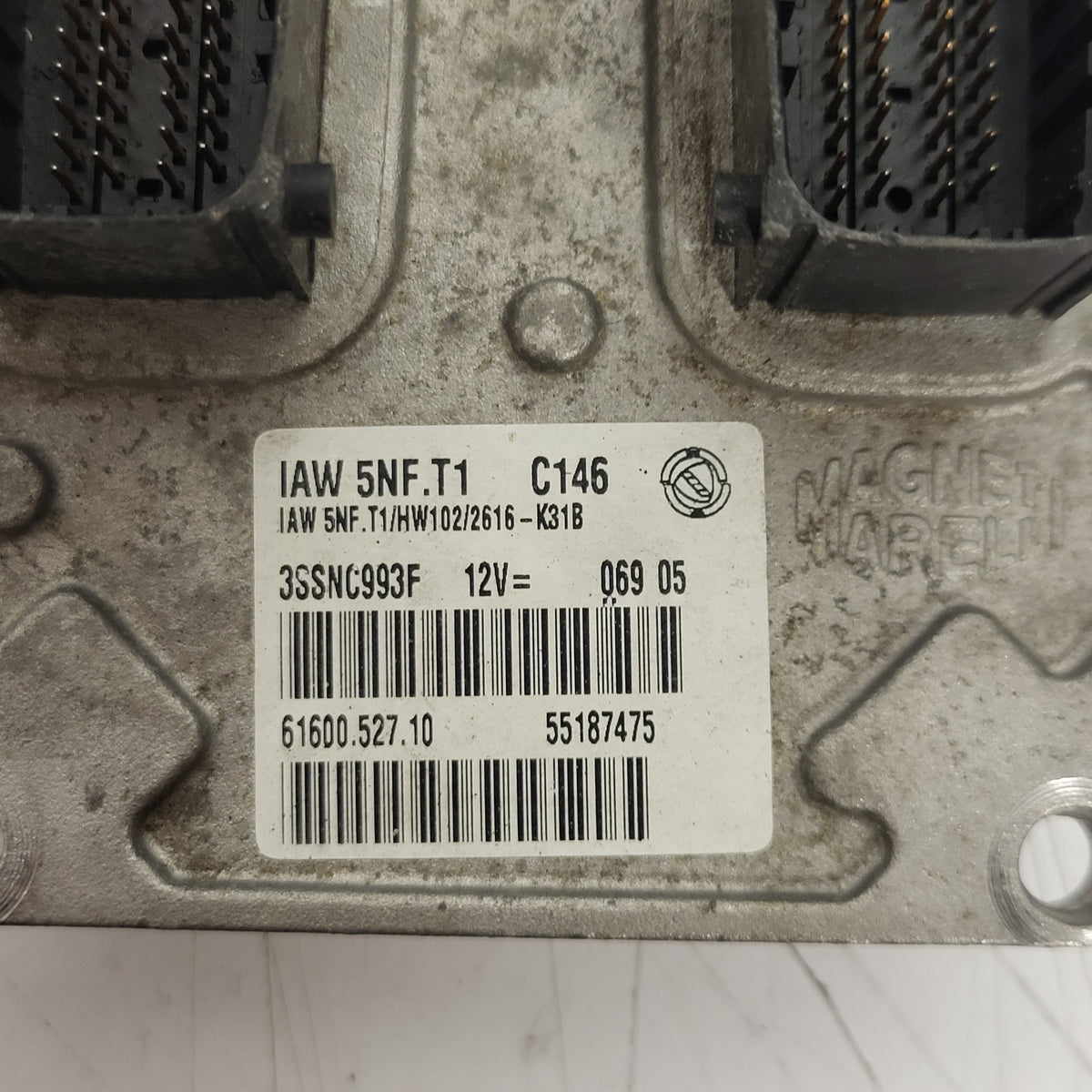 FIAT STILO 1.6 ECU / IAW 5NF.T1 / 55187475 / HW102 / 61600.527.10 - D30-03 - 2