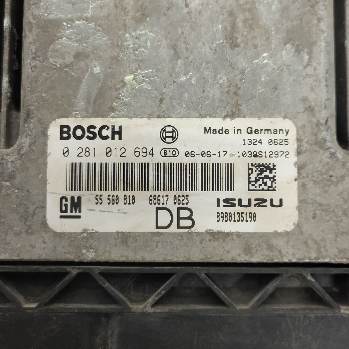 OPEL ASTRA H ECU / 0281012694 / 55560810 / DB / 0 281 012 694 55 560 810 BOSCH - D30-06 - 2