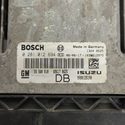 OPEL ASTRA H ECU / 0281012694 / 55560810 / DB / 0 281 012 694 55 560 810 BOSCH - D30-06 - 2
