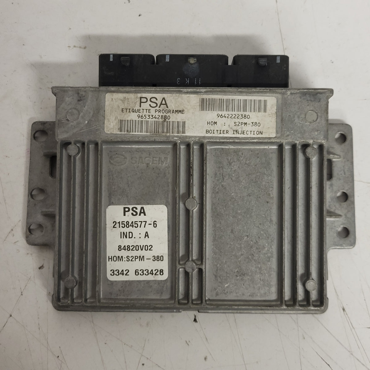 CITROEN C3 1.4 ECU / 21584577-6 / 9653342880 / 9642222380 / S2PM-380 / SAGEM - D30-12 - 1