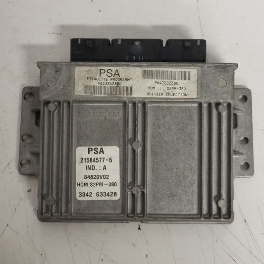 CITROEN C3 1.4 ECU / 21584577-6 / 9653342880 / 9642222380 / S2PM-380 / SAGEM - D30-12 - 1