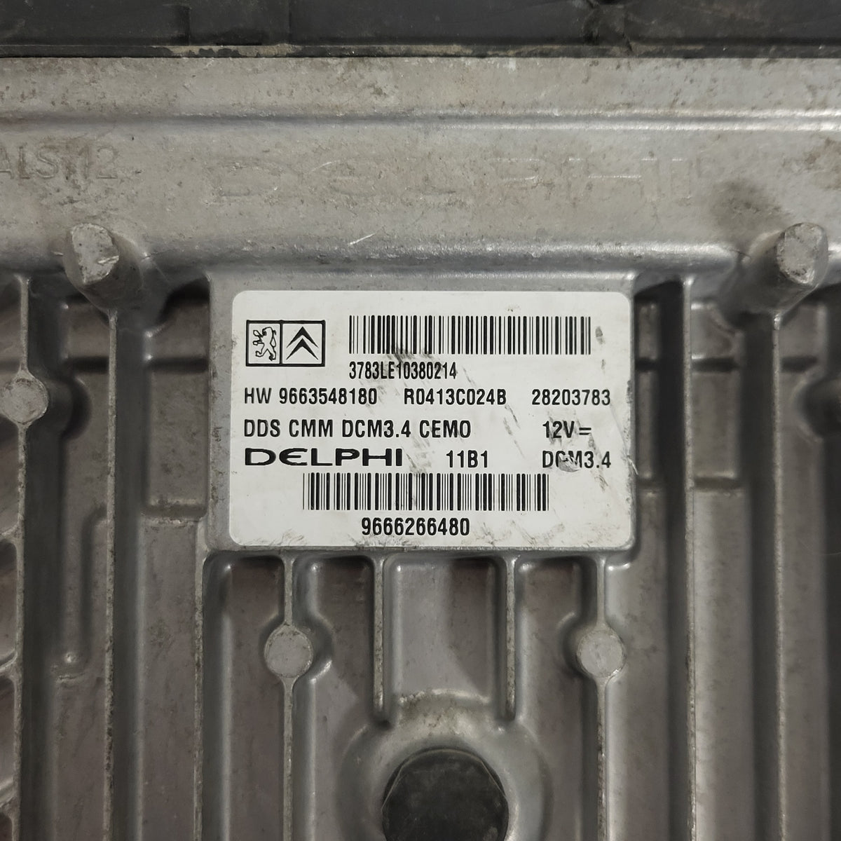 PEUGEOT 307 ECU / R0413C024B / DCM3.4 / 9663548180 / 9666266480 / DELPHI - D30-13 - 2