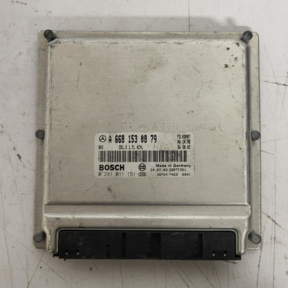 Mercedes a Class W168 ECU / A6681530879 / 0281011151 / CR1.2 / BOSCH - D30-17 - 1