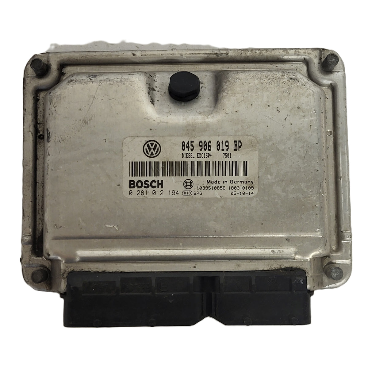 VOLKSWAGEN POLO 9N3 ECU / 045906019BP / 0281012194 / EDC15P+ / BOSCH 045906019 - D33-01 - 1