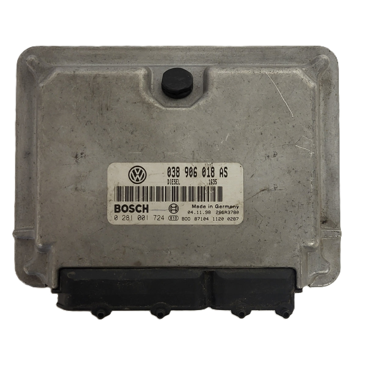 VOLKSWAGEN AUDI ECU / 038906018AS / 0281001724 / BOSCH - D33-08 - 1