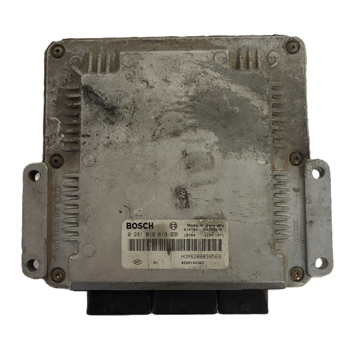 RENAULT ECU / 0281010819 / 8200039569 / 8200166362 / BOSCH - D33-19 - 1