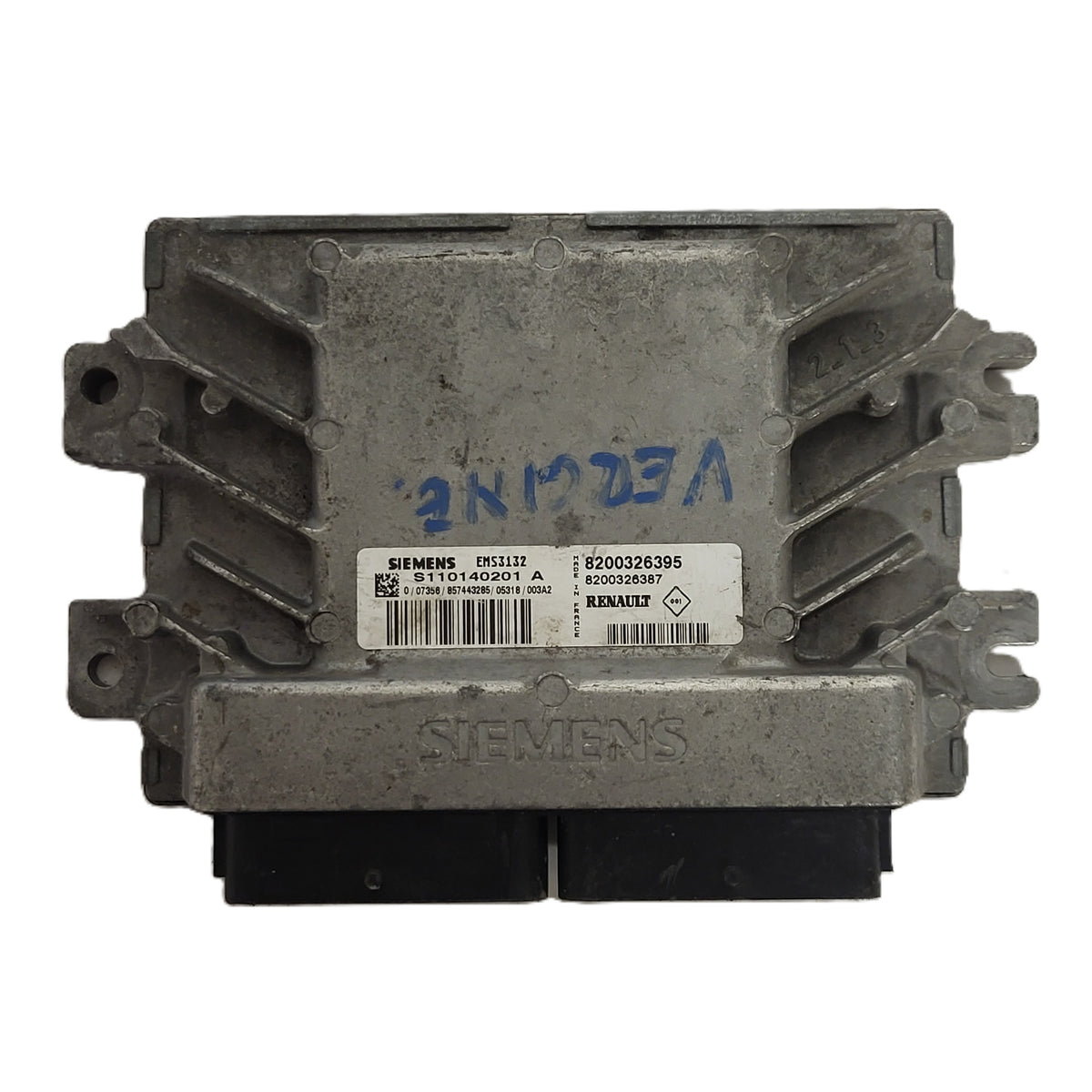 RENAULT ECU / EMS3132 / S110140201A / 8200326395 / 8200326387 / S110140201 SIEMENS - D33-21 - 1