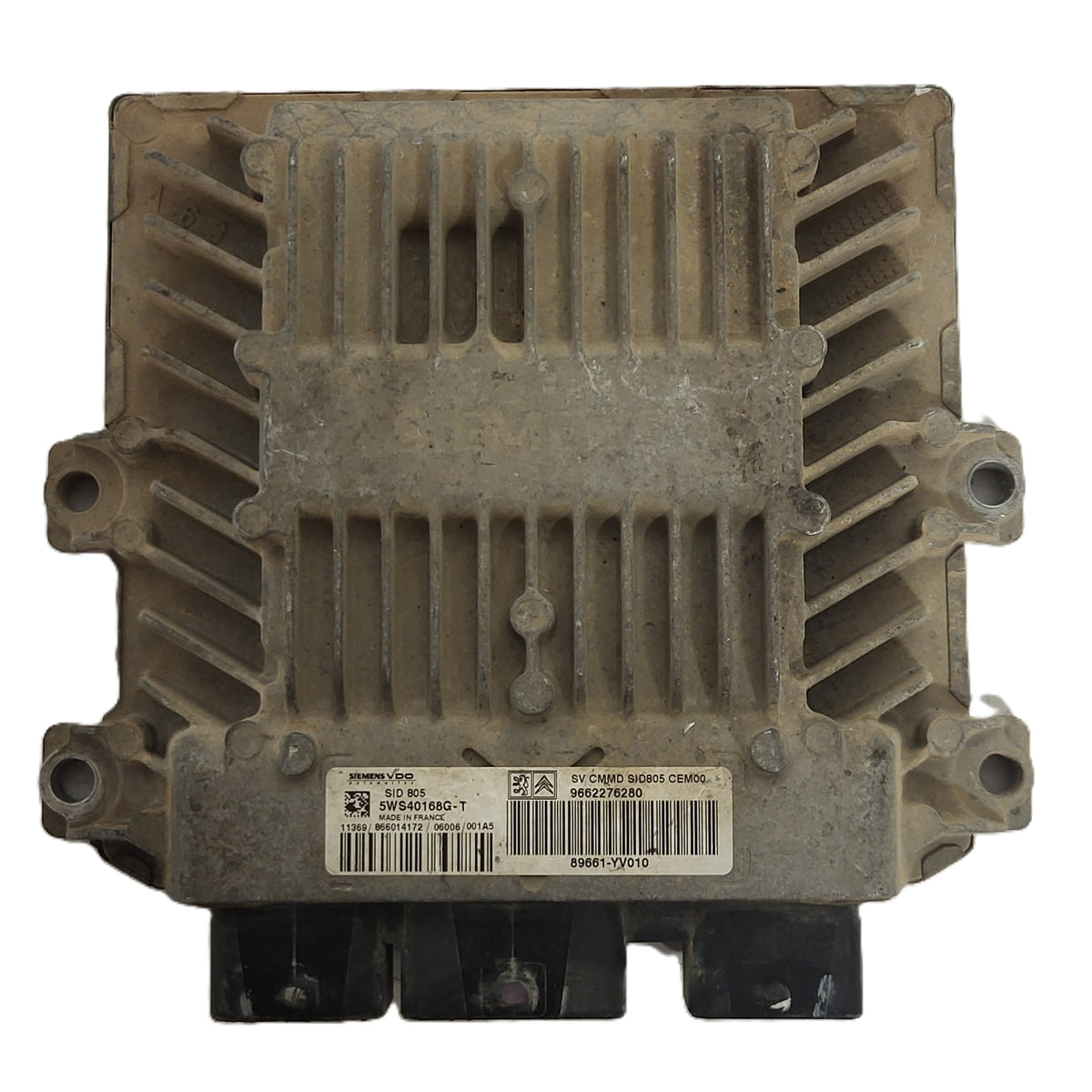PEUGEOT CITROEN TOYOTA ECU / 9662276280 / 5WS40168G-T / SID805 / 89661-YV010 / SIEMENS - D33-24 - 1