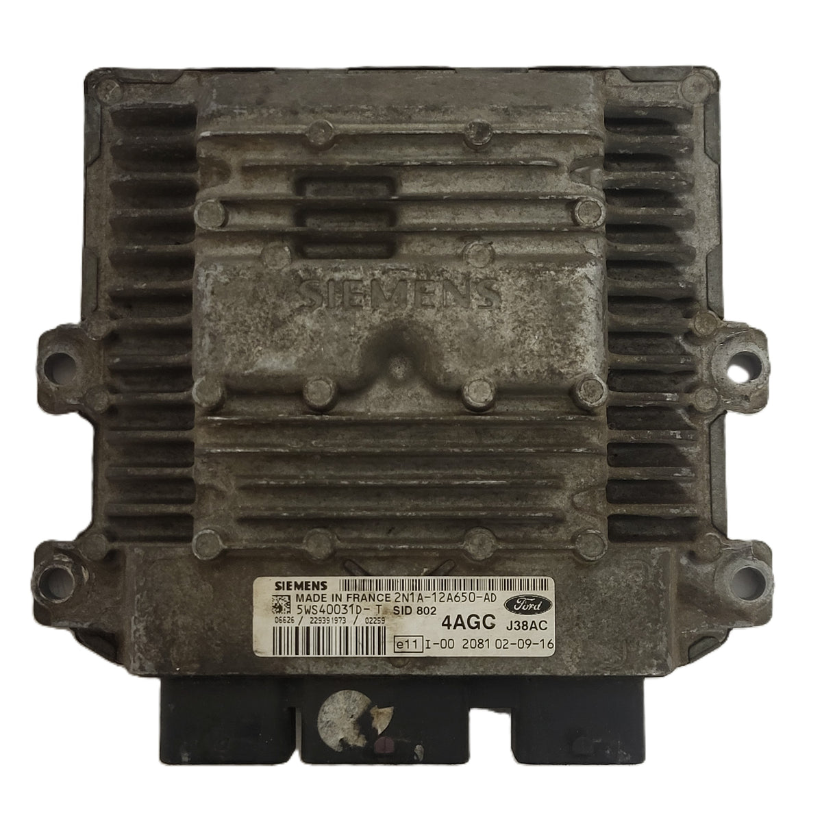 FORD FUSION ECU / 2N1A-12A650-AD / 5WS40031D-T / SID802 / J38AC / 4AGC - D34-02 - 1