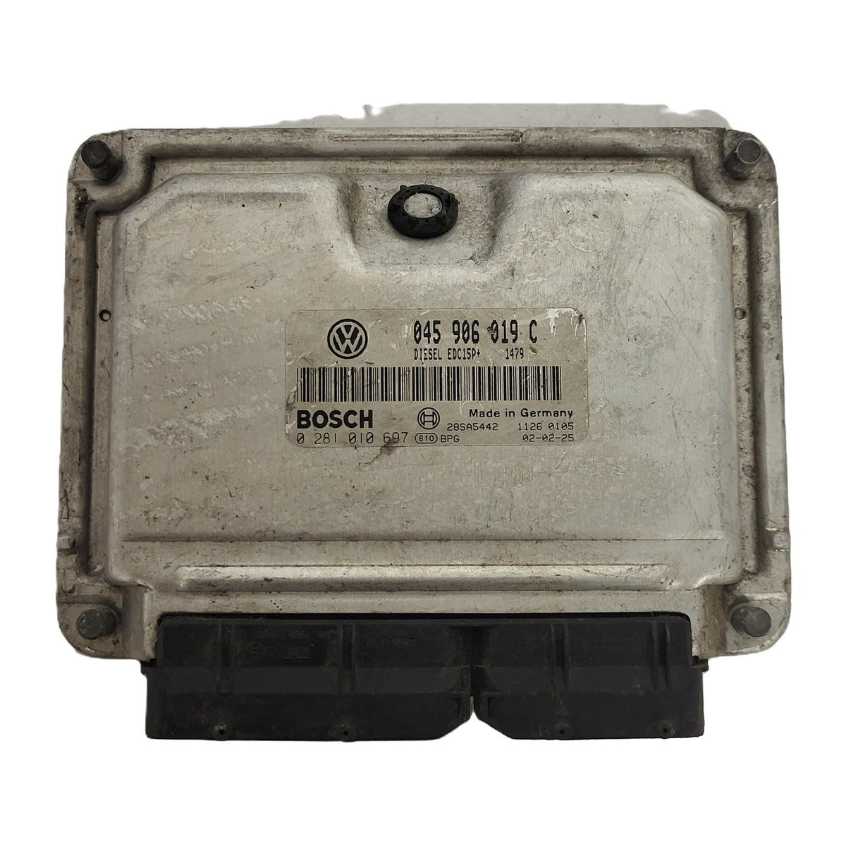 VW POLO ECU / 045906019C / 0281010697 / EDC15P+ / BOSCH - D34-03 - 1