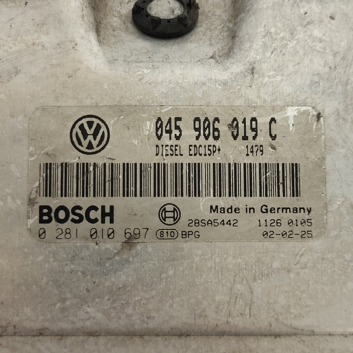 VW POLO ECU / 045906019C / 0281010697 / EDC15P+ / BOSCH - D34-03 - 2