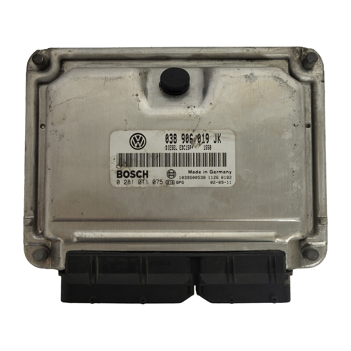 VW POLO ECU / 038906019JK / 0281011075 / EDC15P+ / BOSCH - D34-05 - 1