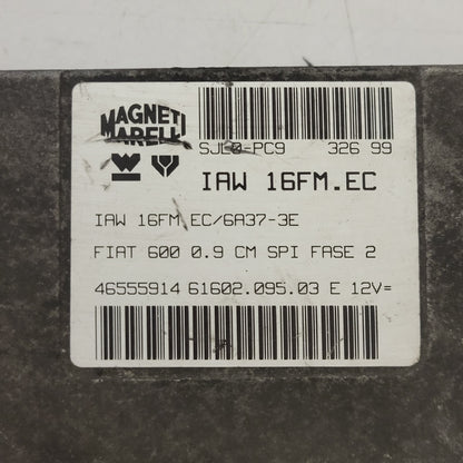 FIAT 600 SEICENTO ECU / IAW 16FM.EC / 46555914 / 61602.095.03 / MAGNETI MARELLI - D34-07 - 2